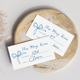 Dolce Vita Brautparty Kisses Guess Card Begleitkarte