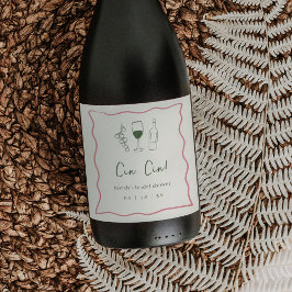 Dolce Vita Brautparty Weinetikett