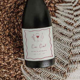 Dolce Vita Brautparty Weinetikett