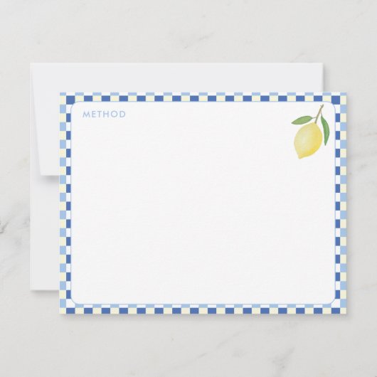 Dolce Vita Geometric Brautparty Rezept Card Einladung (Rückseite)