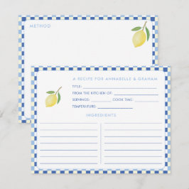 Dolce Vita Geometric Brautparty Rezept Card Einladung
