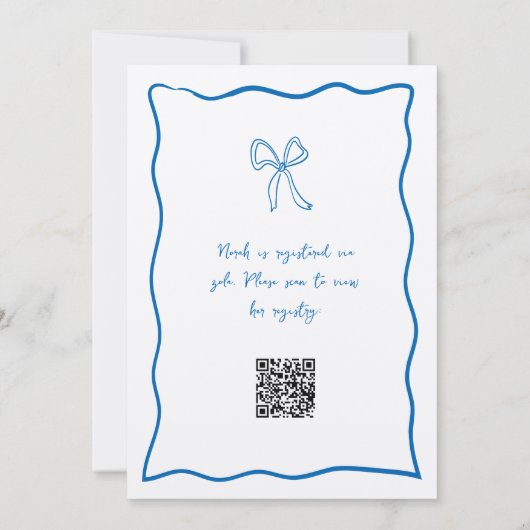 Dolce Vita Handgeschriebenes Brautparty Einladung (Rückseite)