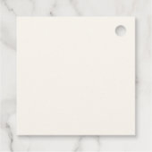 Dolce Vita Handgeschriebenes Brautparty Geschenkanhänger (Rückseite)