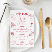 Dolce Vita handgeschriebenes italienisches Abendme