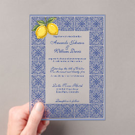Dolce Vita - Hochzeiten von italienischen Tiles un Acryleinladungen