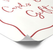 Dolce Vita Italia Brautparty Card & Geschenksign Poster (Ecke)