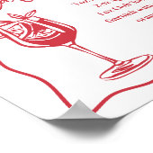 Dolce Vita Italian Spritz Station Drink Sign Poster (Ecke)