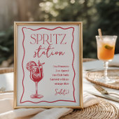 Dolce Vita Italian Spritz Station Drink Sign Poster