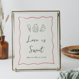 Dolce Vita Italienisches Brautparty Süße Leckereie Poster