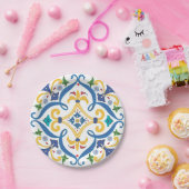 Dolce-Vita-Kartonteller Pappteller (Party)