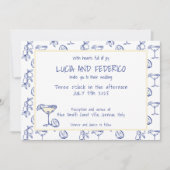 Dolce Vita Limoncello Italienischer Butter Gelb Einladung (Vorderseite)