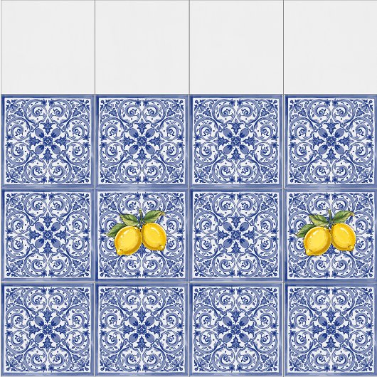 Dolce Vita Meditarrean Blue & Lemons italienische  Fliese