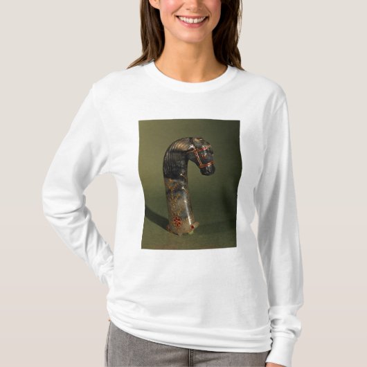 Dolchgriff in Form eines Kopfes des Pferds T-Shirt (Vorderseite)