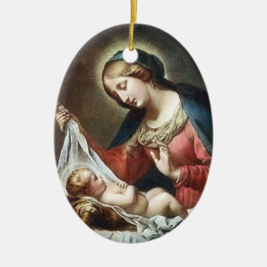 Dolci Madonna, Italien Keramik Ornament (Vorne)
