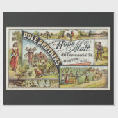 Dole Brothers Ad Hops und Malt Ephememery Geschenkpapier (Flach)
