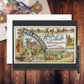 Dole Brothers Ad Hops und Malt Ephememery Postkarte