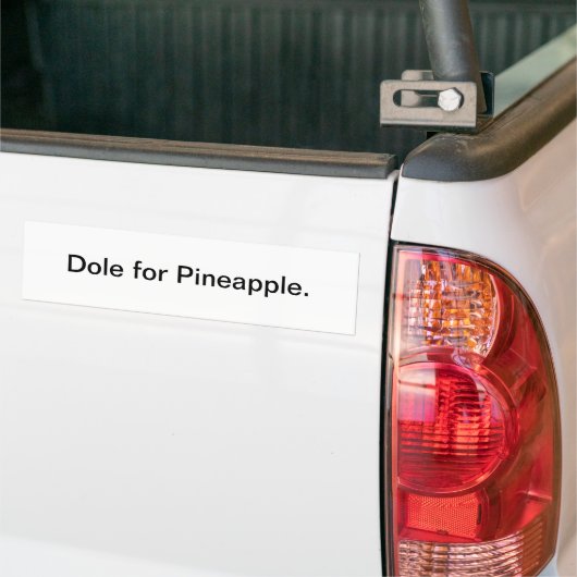 Dole für Ananas - Autoaufkleber (Auf Lkw)