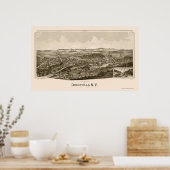 Dolgeville, NY Panoramic Map - 1890 Poster (Küche)