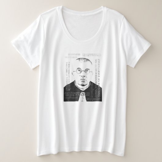 Dolindo Ruotolo Große Größe T-Shirt (Design vorne)