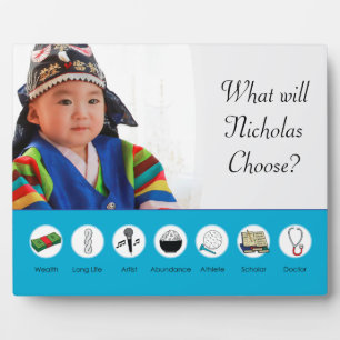 Doljabi Doljanchi Dol Korean 1. erster Geburtstag Fotoplatte