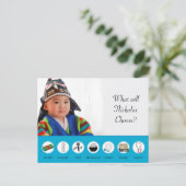 Doljabi Doljanchi Dol Koreanischer 1. Geburtstag Postkarte (Stehend Vorderseite)