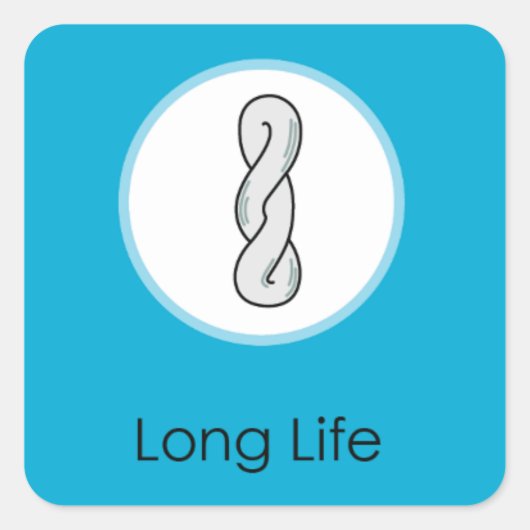 Doljabi Doljanchi erster Geburtstag Koreaners Quadratischer Aufkleber (Vorderseite)