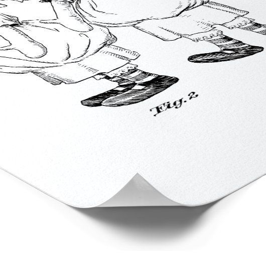 Doll 1915 Weißbuch über Patentkunst Poster (Ecke)