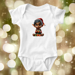 Doll Baby Christmas Elf Baby Bodysuit Strampler