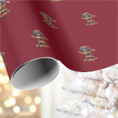 Doll Baby Christmas Elf Wrapping Paper Geschenkpapier