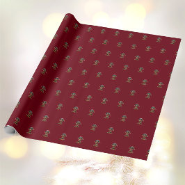 Doll Baby Christmas Elf Wrapping Paper Geschenkpapier