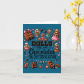 Doll Collector Delight Funny Quote Collecting Hobb Karte (Gelbe Blume)