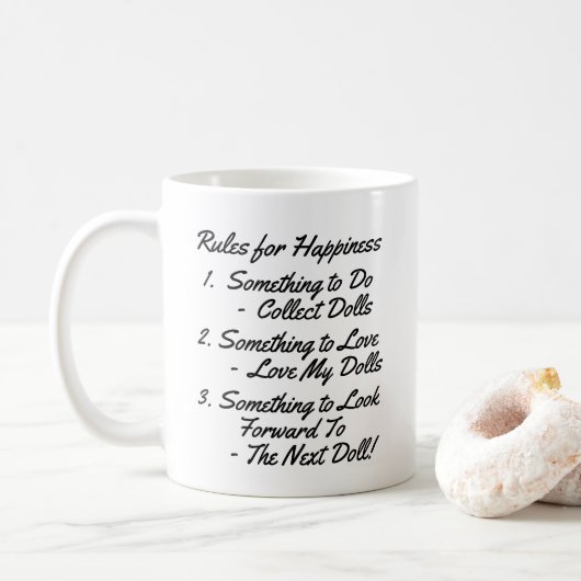 Doll Collector Lover Enthusiast Kaffeetasse (Mit Donut)