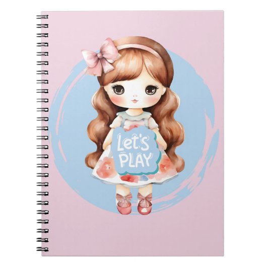 Doll Design - Thema "Lass's Play" Notizblock (Vorderseite)