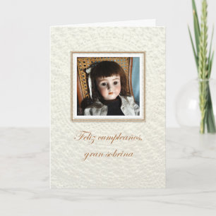 Doll Frances gran sobrina/großniece zum Geburtstag Karte