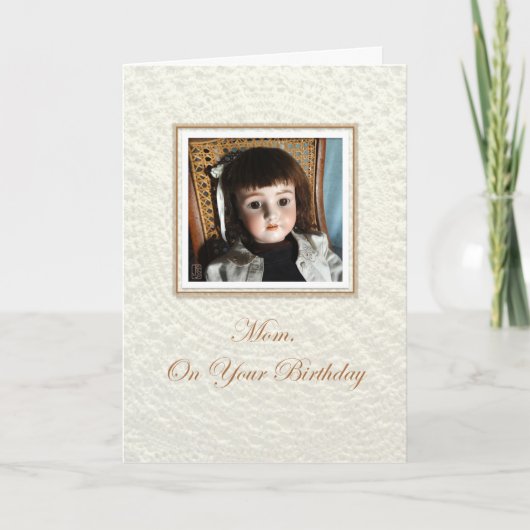 Doll Frances Mama Geburtstag Karte (Vorderseite)
