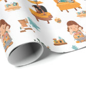 Doll House Geschenkpapier (Rolleneckpunkt)