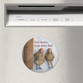 Doll liebt Zwillingspuppel, Rundmagnete Magnet (In Situ (Geschirrspüler))