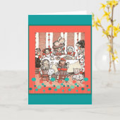 Doll Party Karte (Gelbe Blume)