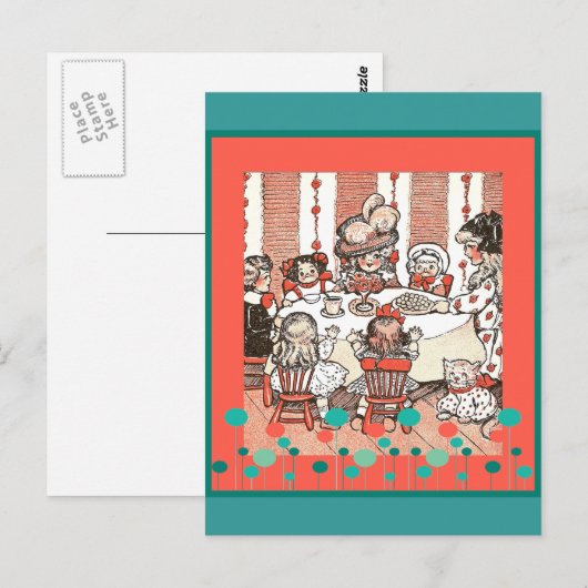 Doll Party Postkarte (Vorne/Hinten)