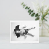 Doll Portrait - Broken doll Postkarte (Stehend Vorderseite)