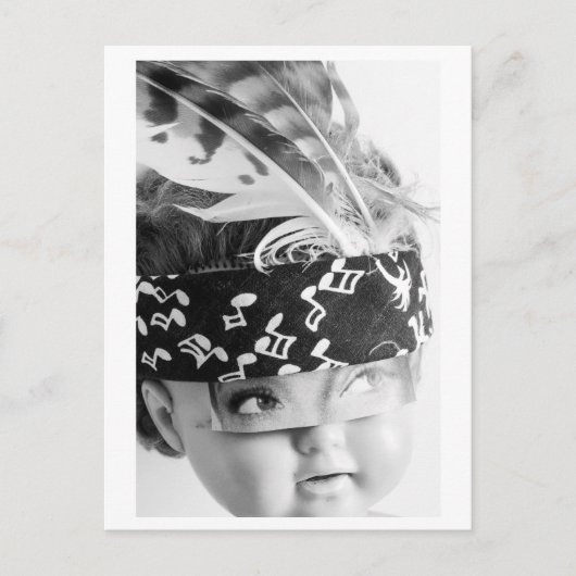 Doll portrait Indian - Mudhead Postkarte (Vorderseite)