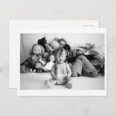 Doll Portrait - Open minded doll Postkarte (Vorne/Hinten)