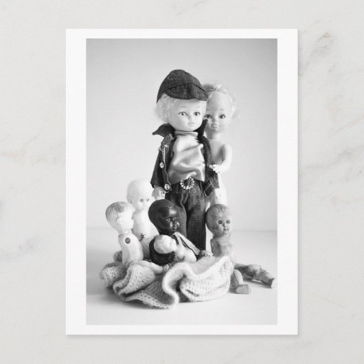 Doll Portrait - Vintage Doll Family Postkarte (Vorderseite)