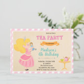 Doll-Tee-Party Einladung (Stehend Vorderseite)