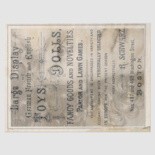 Doll Weihnachtsbuch Seidenpapier (Vorderseite)