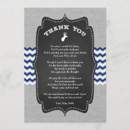 Dollar-Babyparty danken Ihnen, mit Gedicht zu Dankeskarte