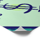 Dollar-Banknoten: Nahtloses Geldmuster Poster (Ecke)