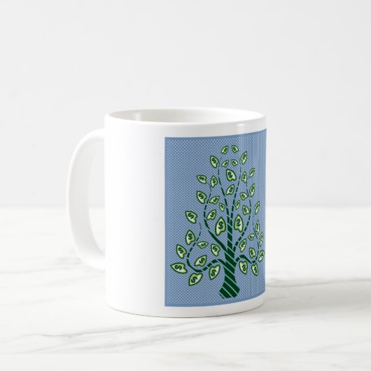 Dollar-Baum-Pop-Kunst Kaffeetasse (Vorderseite Links)