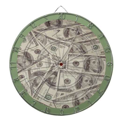Dollar Bill Dartboard Dartscheibe (vorne)