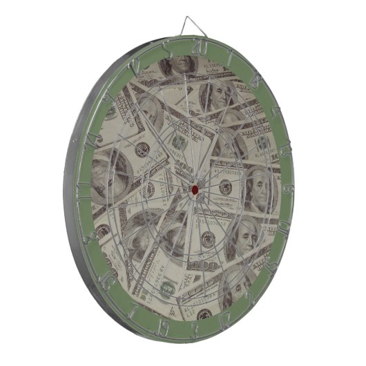 Dollar Bill Dartboard Dartscheibe (Vorderseite Links)